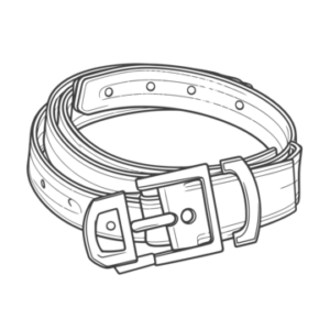 Black uniform belt