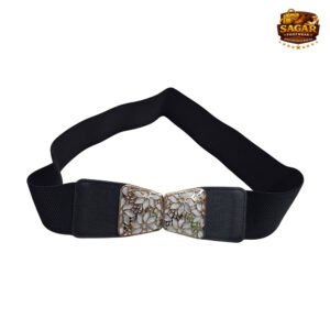 Women Black Designer Casual Belt