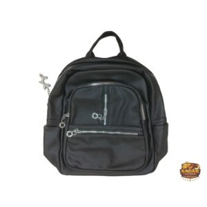 woman-black-leather-backpack
