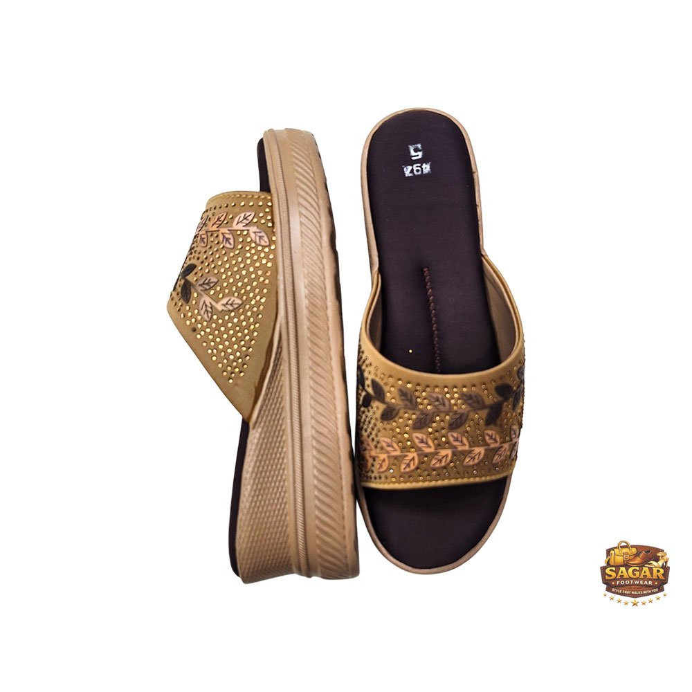 woman-brown-slipper-