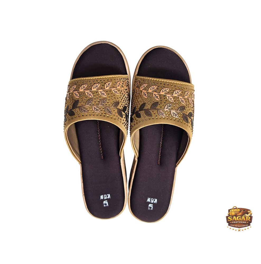 woman-brown-slipper